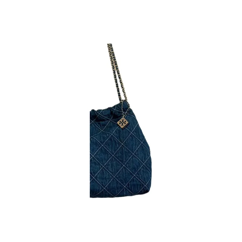 TORY BURCH Fleming Fabric Shoulder Bag Regular Women's Denim Blue-1