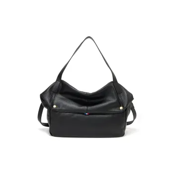 GUSKI Top Grain Cow Leather Tote Crossbody Bag, Shoulder Bag Women's Black/Coffee/Gray