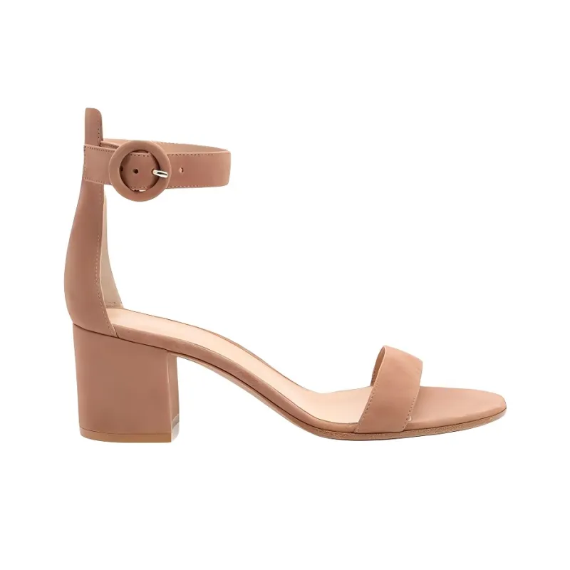 GIANVITO ROSSI Versilia One Strap Sandals 6cm Women's Pink-1