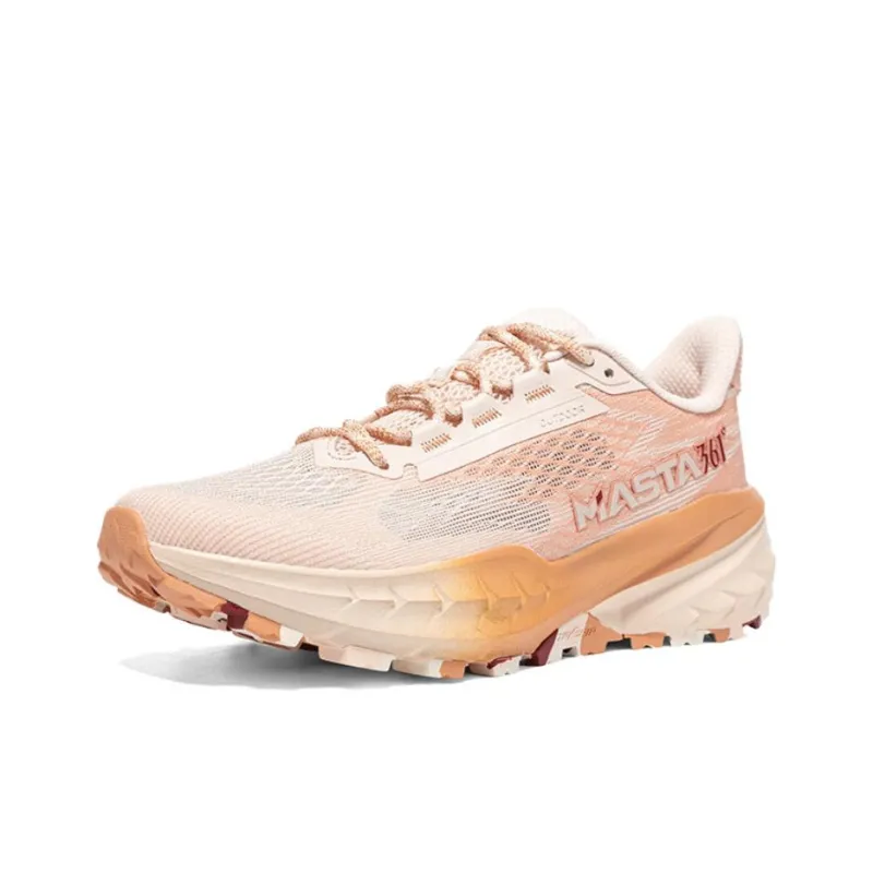 361° Anti Slip Wear Resistant Low Top Trail Running Racing Running Shoes Women's Pink-2