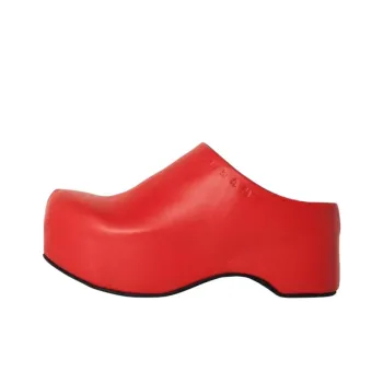 MARNI Logo Embossed Slip On Clogs
