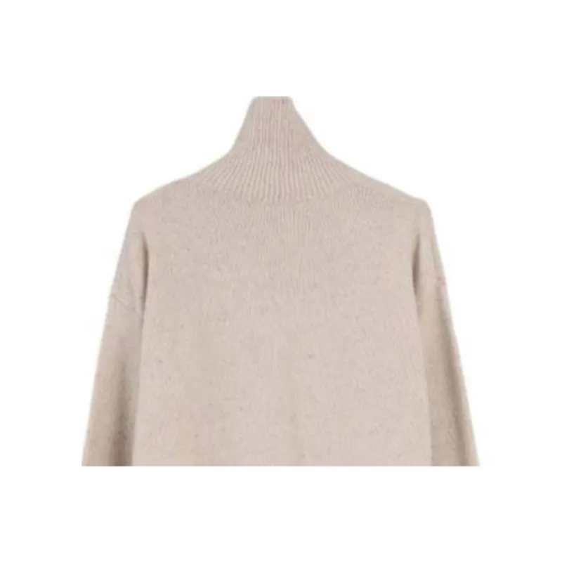 MaxMara Turtleneck Open Front Sweater-3