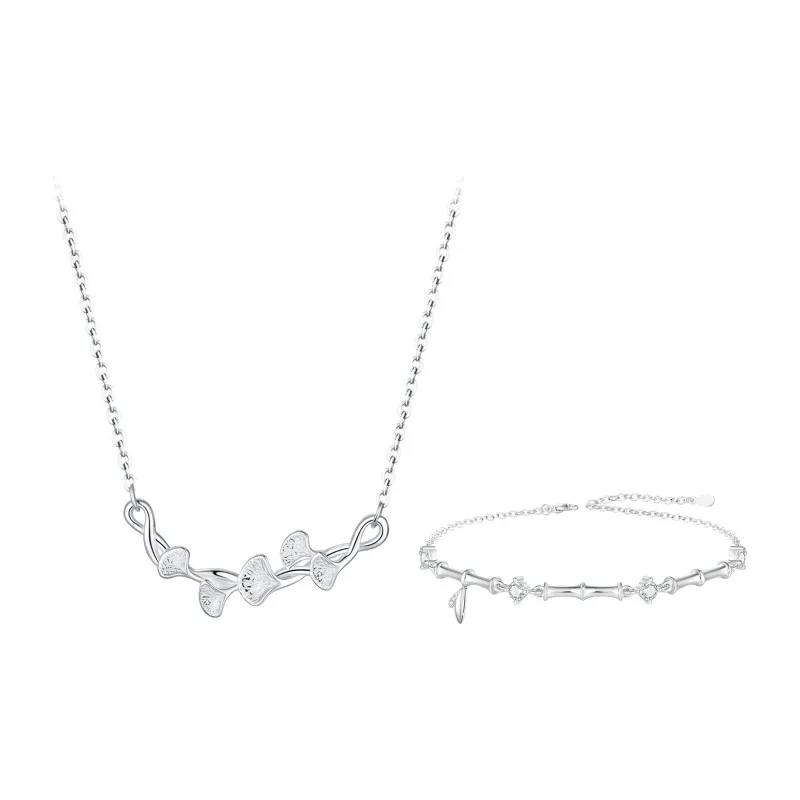 NUSQ Sterling Silver With Zircon Bracelets Women's-5