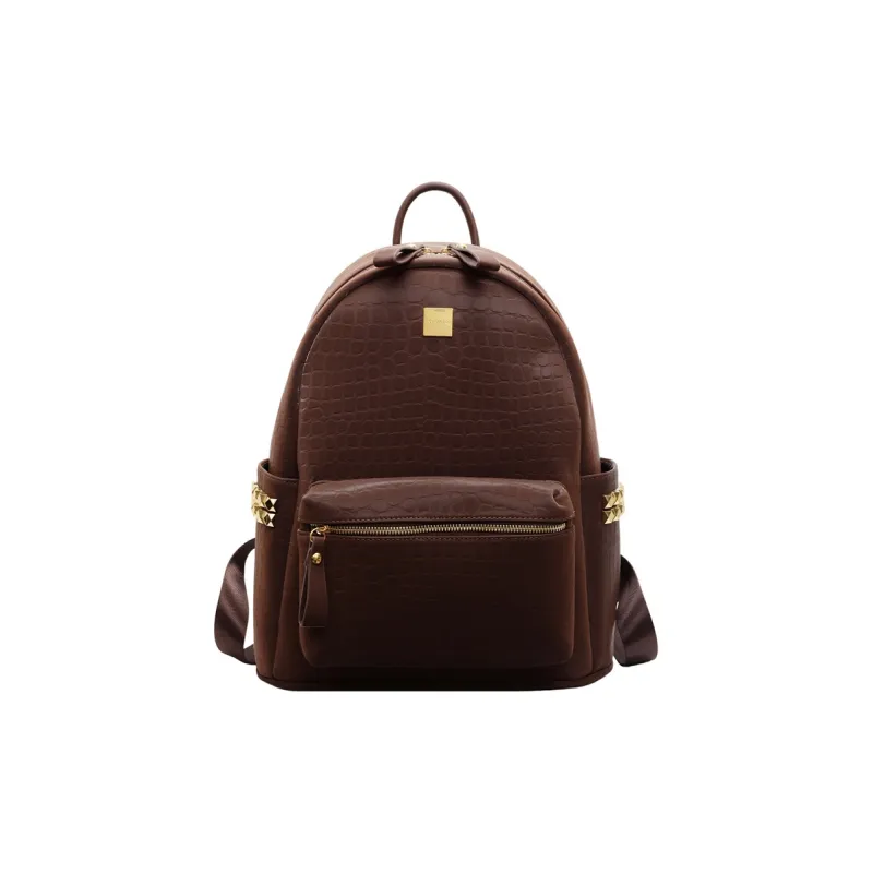 Yalu PU Backpack Regular Women's Gray/Black/Khaki/White/Coffee-16