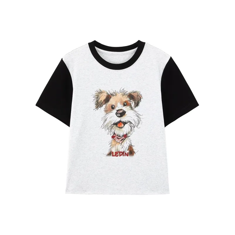 LEDIN T Shirts Women's Black-0