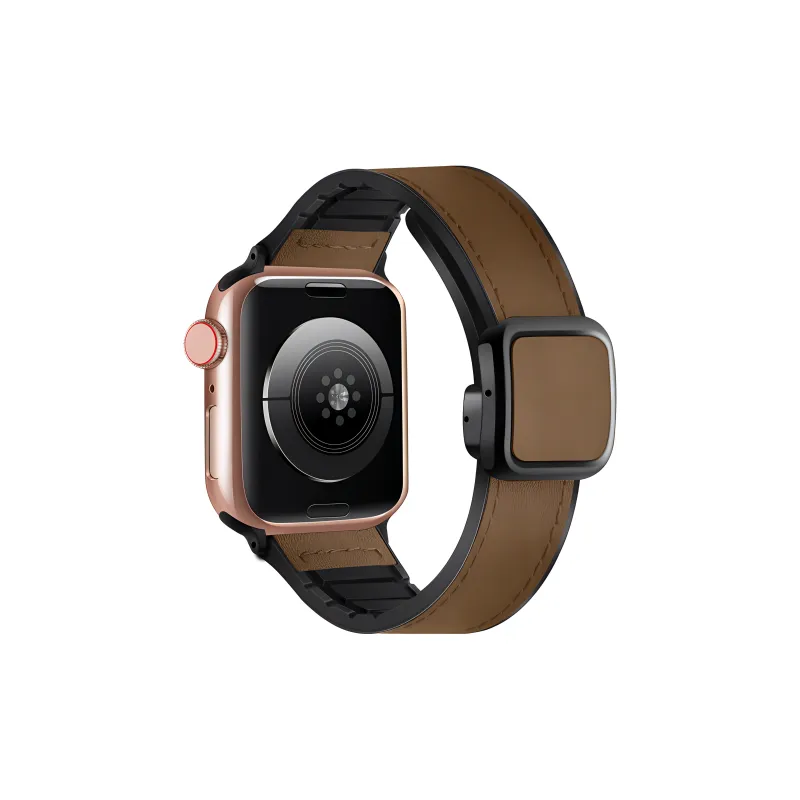 KVZUVUU Apple Compatibility Watch Band Cowhide Leather Material-4