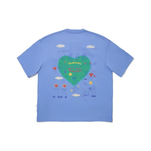 LiNing x TAKASHA,LIANMINGKUAN T Shirt Unisex Harmony Blue