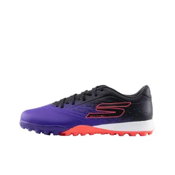 Skechers Razor Gold Anti Slip Wear Resistant Soccer Shoes Men's Black Purple