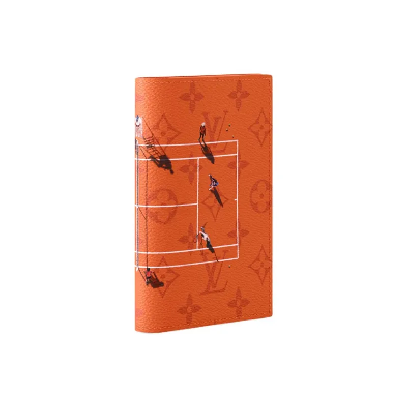 LOUIS VUITTON Tennis Passport Cover Brick Red-1