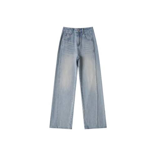SNOW FLYING Jeans Women's Light Aqua Blue