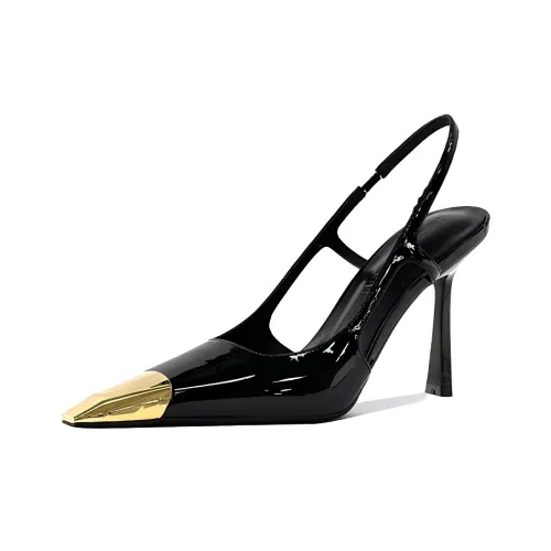 Lan Miao Slim Heel High Heels Women's Black