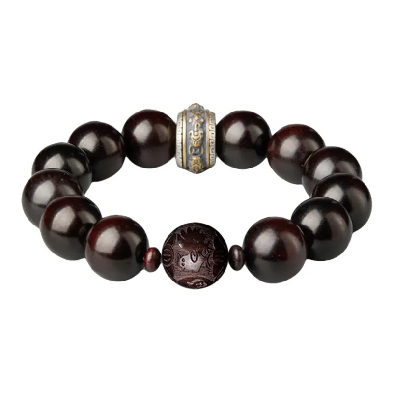 Yi Mingju Red Sandalwood Bracelets Unisex-14