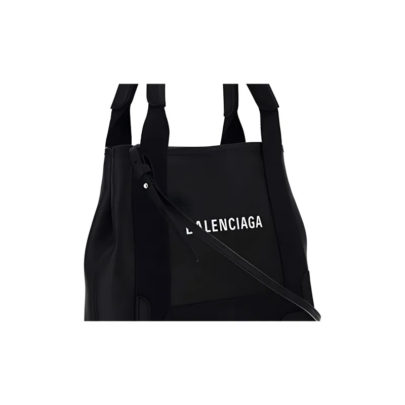 Balenciaga Leather Tote Bag, Shopping Bag, Handbag Women's Black-4