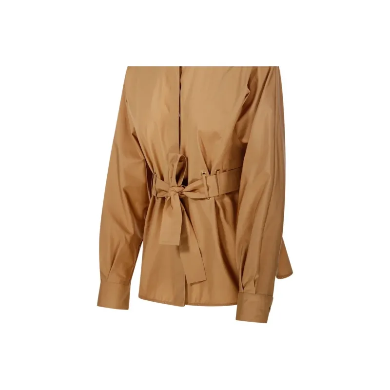 MaxMara Juglas Belted Button Up Shirt-4