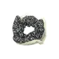 Seersucker Pattern Scrunchy 1 Pc (Black)