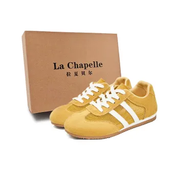 La Chapelle Anti Slip Wear Resistant Low Top Casual Shoes Women's Lemon