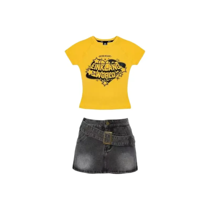 ABCMININ Two Piece Skirt Sets Women's-0