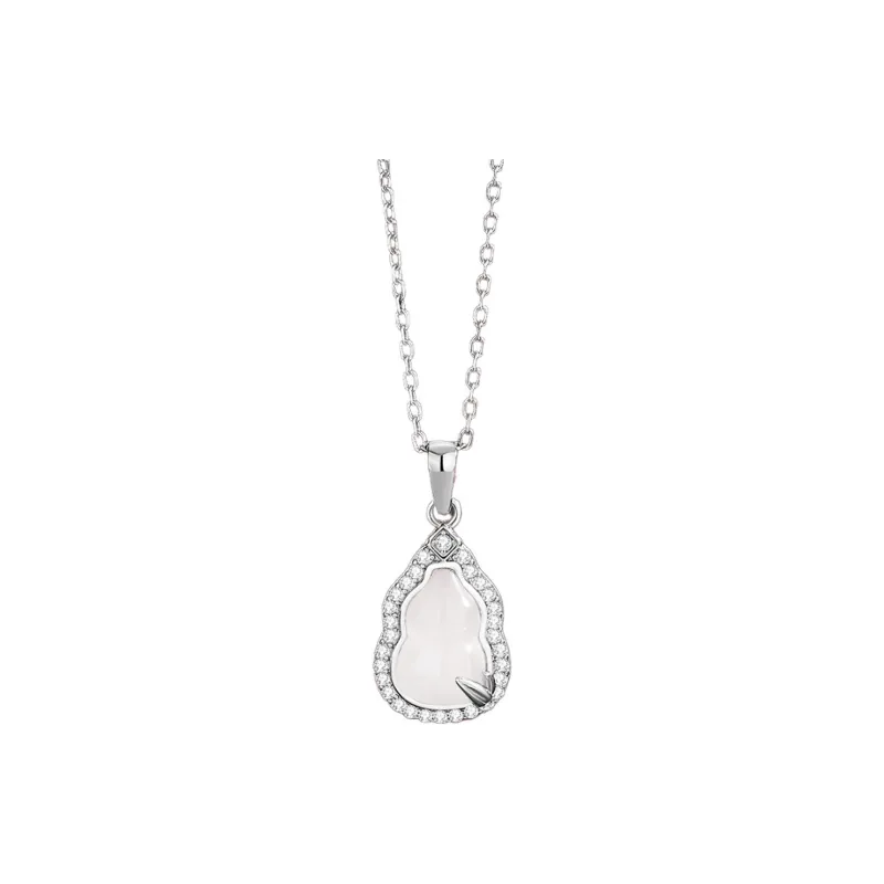 ZKY Chalcedony Jade Necklaces Unisex-3