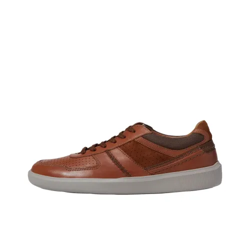 Clarks Cambro Race Abrasion Resistant Low Top Skateboard Shoes Men's Brown
