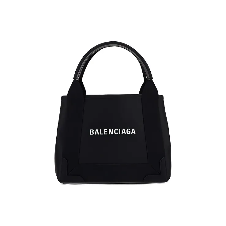 Balenciaga Leather Tote Bag, Shopping Bag, Handbag Women's Black-0
