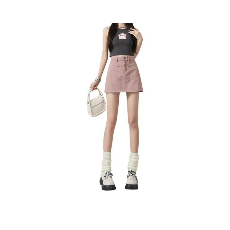MPOX Denim Short Skirts Women's-0