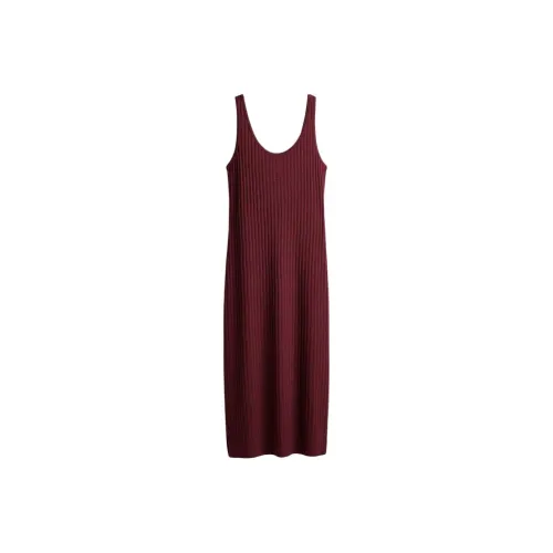 H&M Sleeveless Dresses Women's Burgundy