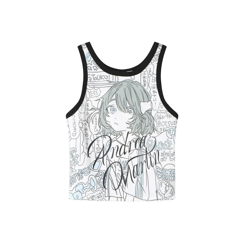 ANDREA MARTIN Tank Tops Women's Gray-0