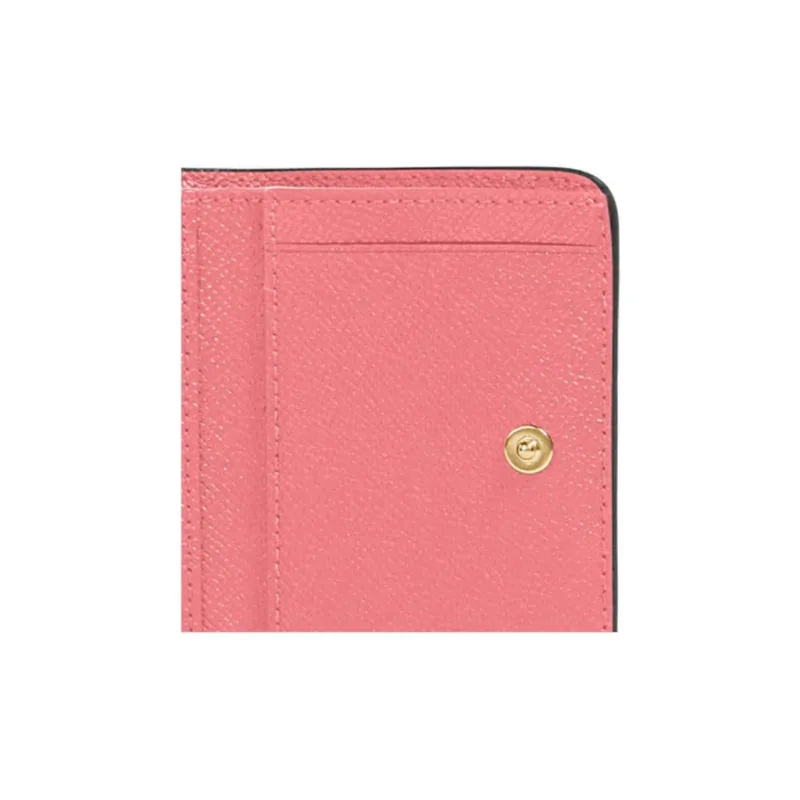 COACH Trifold Wallet Leather Wallet Women's Toffee Pink-2