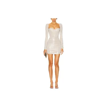 Alex Perry Long Sleeved Dress Women's White