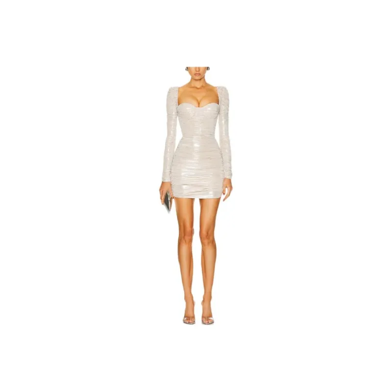 Alex Perry Long Sleeved Dress Women's White-0