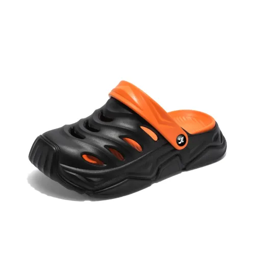Tonlion Clogs Men's Black Orange