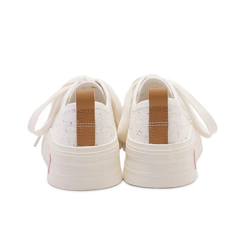 Shen Linsen Lightweight, Slip Resistant, And Abrasion Resistant Low Top Skateboard Shoes Women's Beige-6