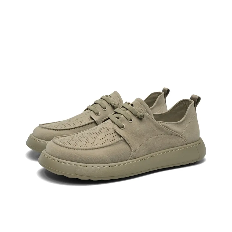 SEPTWOLVES Men's Casual Shoes Men Low Top Khaki/Gray-3