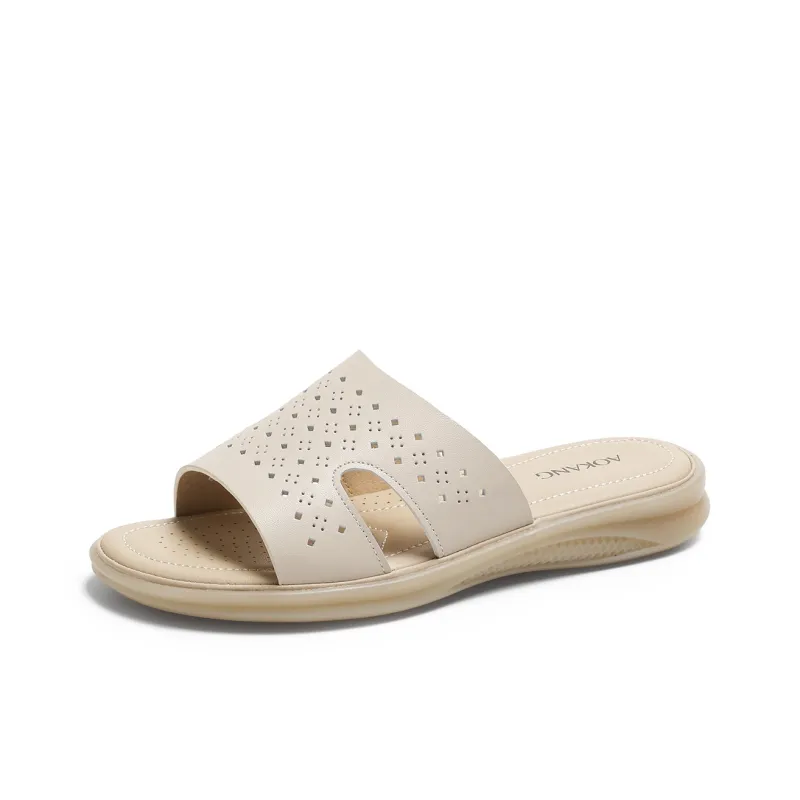 AOKANG PVC Polyvinyl Chloride Slip Resistant Slide Slippers Women's-5