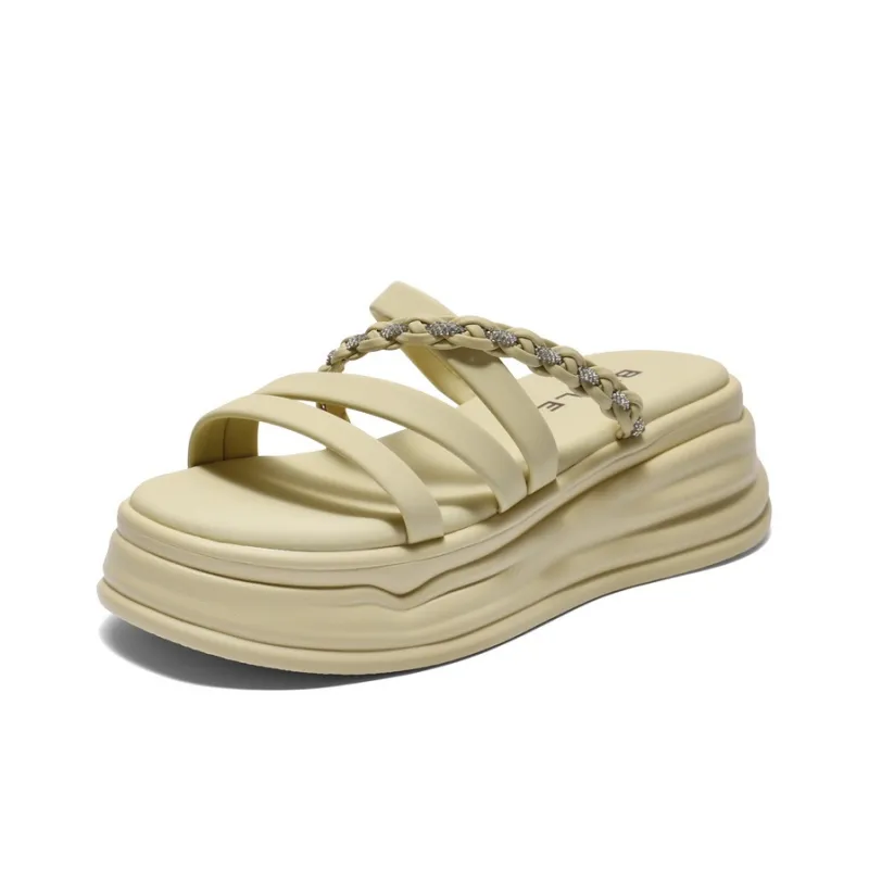 BELLE PU Polyurethane Abrasion Resistant Slide Slippers Women's-6