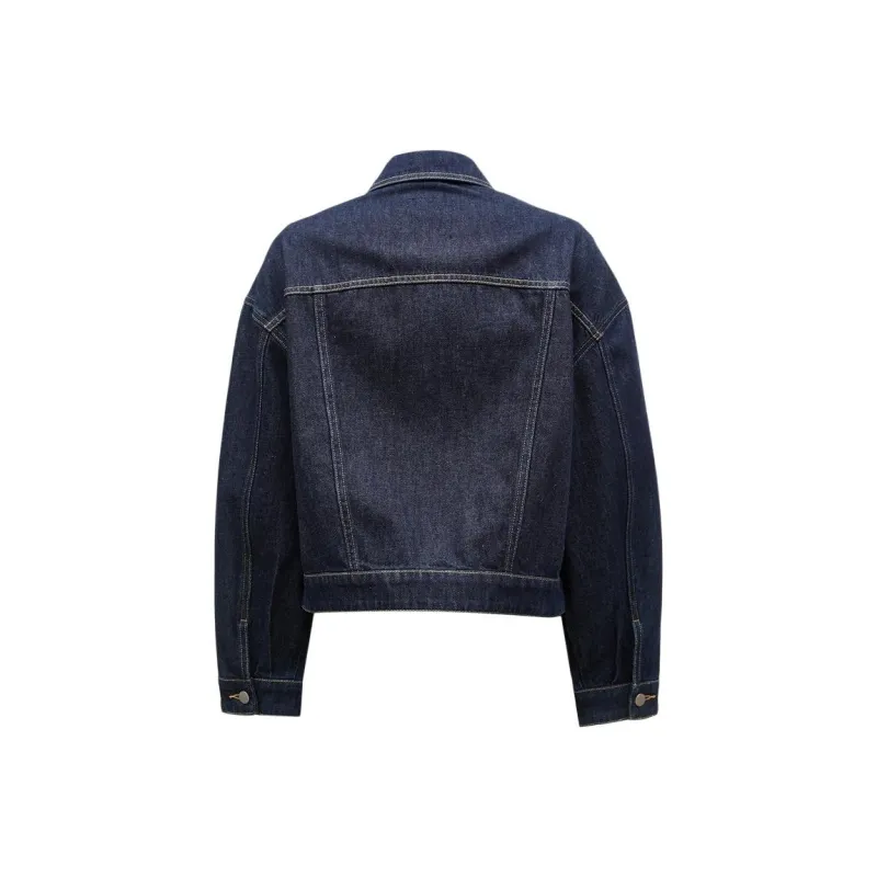 VERO MODA Denim Jackets Women's Extra Dark Denim Blue-1