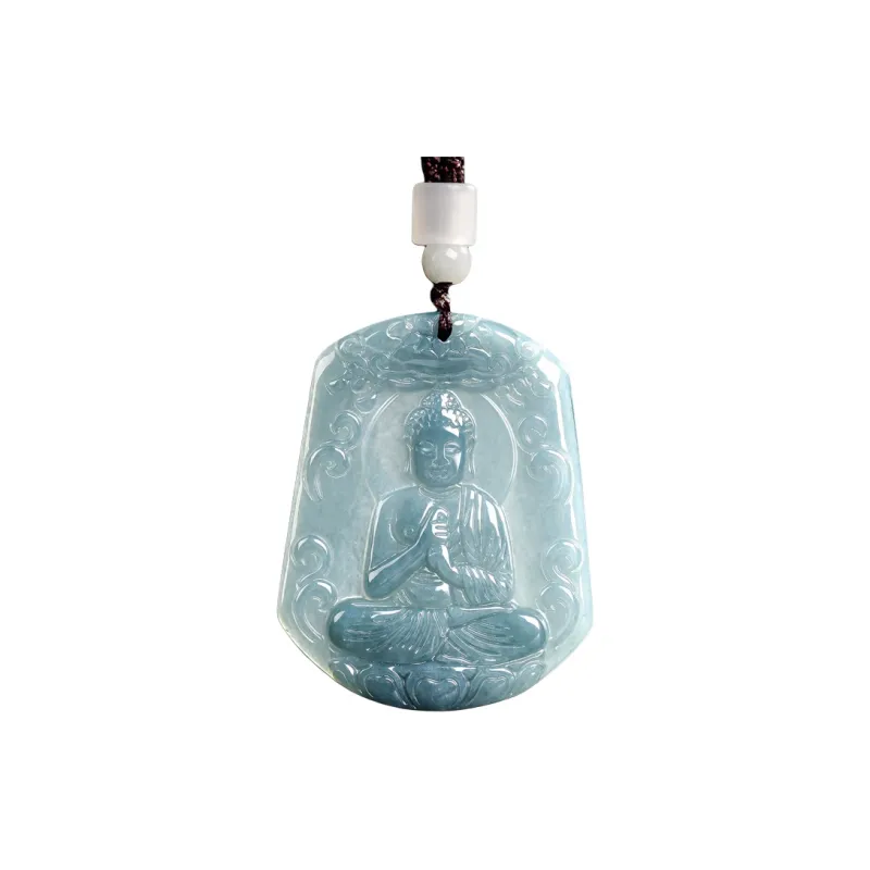 BYTHERE Glutinous Jade Jadeite Necklaces Unisex-10