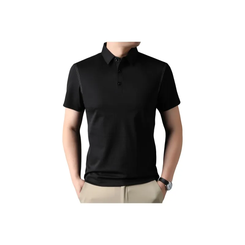 PIERRE CARDIN Polo Shirt Men's Black-0
