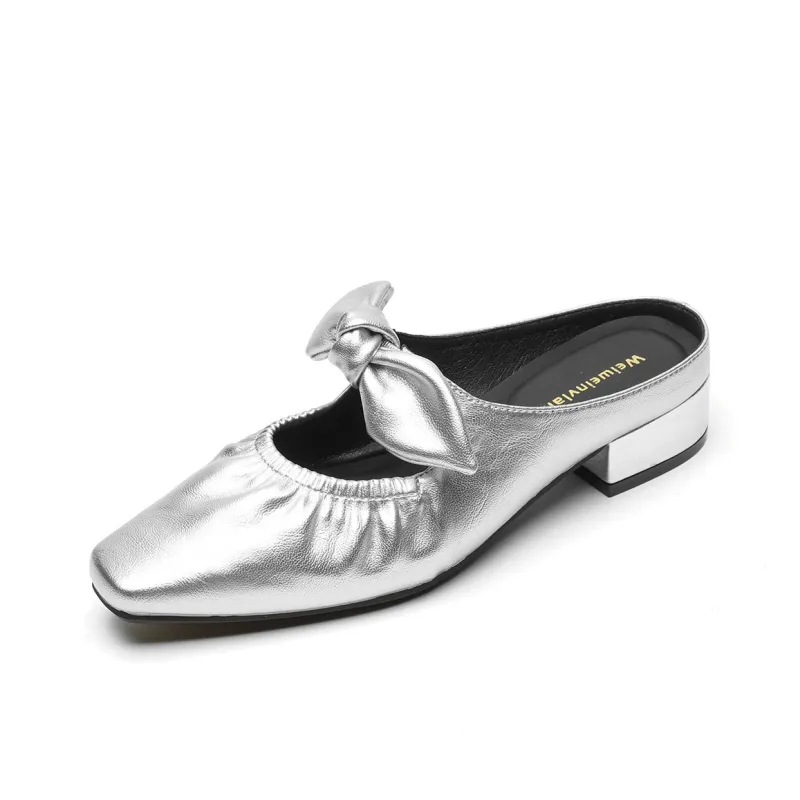 QITUMAUL Rubber Sole Abrasion Resistant Slip Resistant Closed Toe Slippers Women's-0