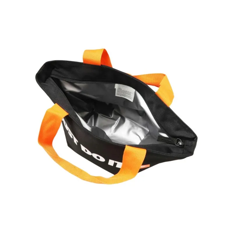 Nike Polyester Tote Bag, Shopping Bag, Handbag Unisex Black & Orange-4