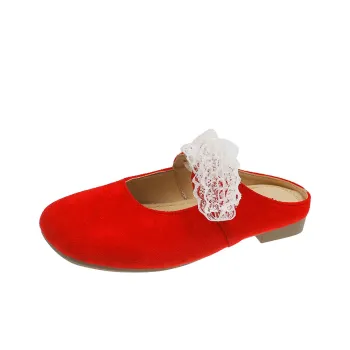 Puppytown Rubber Sole Odor Resistant Slip Resistant Closed Toe Slippers Women's