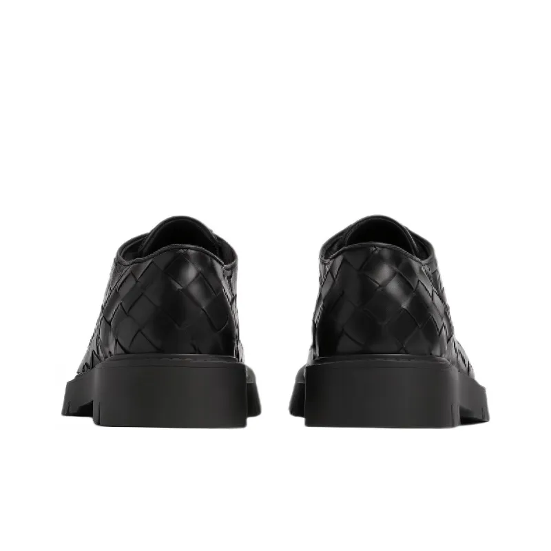 Bottega Veneta Haddock Casual Single Shoes Women's Black-3