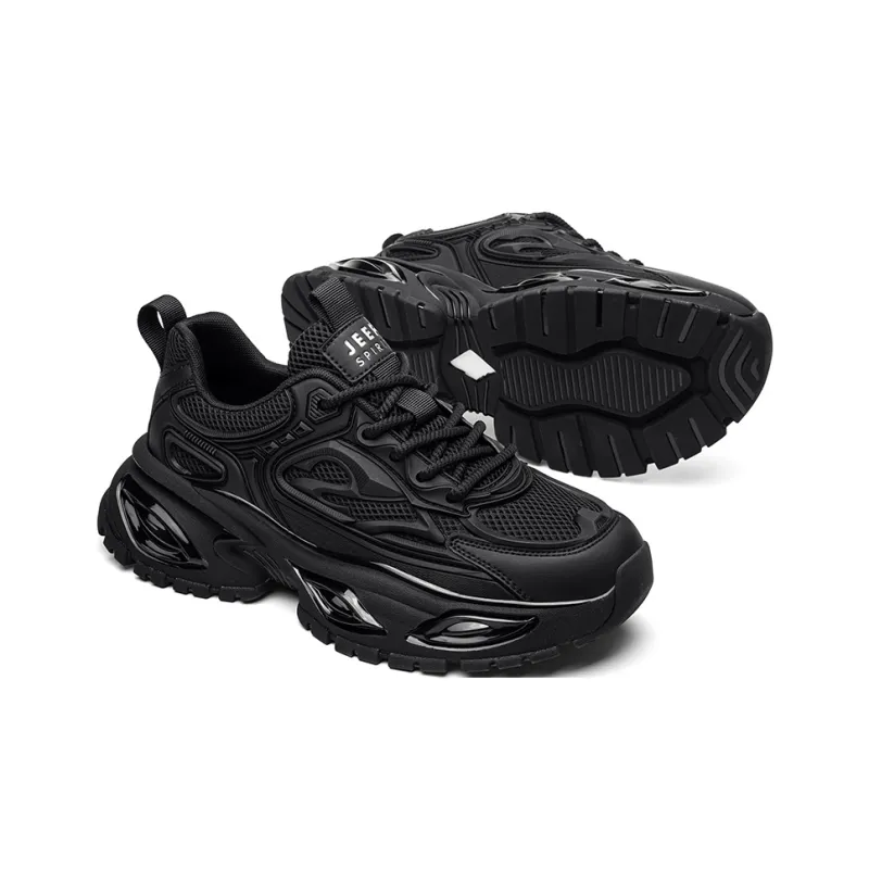 JEEP SPIRIT Darth Vader Chunky Sneakers Men Low Top Jet Black-9