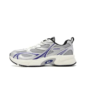 QIAODAN Anti Slip Wear Resistant Low Top Casual Shoes Men's Gray Silver