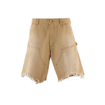 SAINT Mxxxxxx SS25 Denim Shorts Unisex Beige
