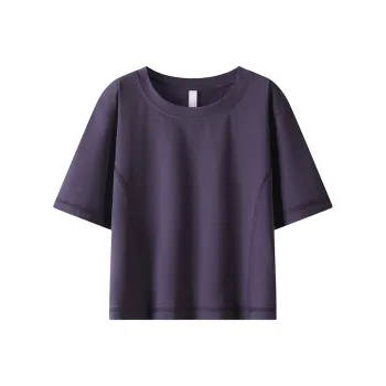 ZHIO Drop Shoulder Sleeve T Shirt Women's