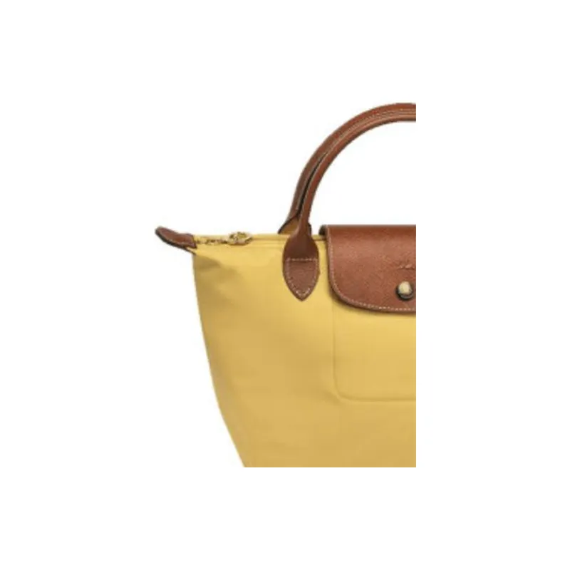 LONGCHAMP Le Pliage Nylon Canvas Dumpling Bag Handbag Trumpets Women's Yellow-5