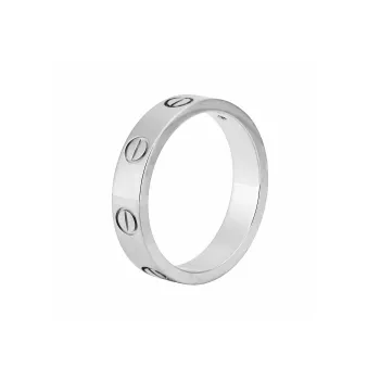 Cartier 2010s White Gold Love Diamond Ring