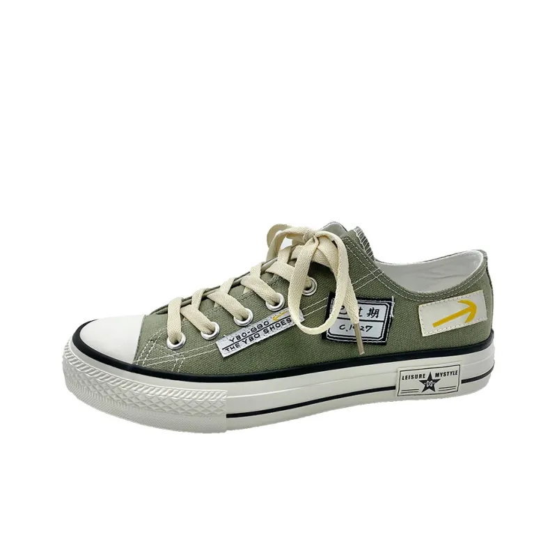 KLAOSD Anti Slip Wear Resistant Low Top Canvas Shoes Unisex-11