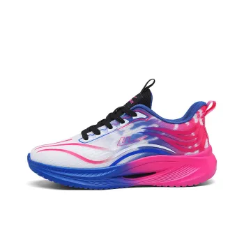WARRIOR Running Shoes Men Low Top White/Blue/Purple